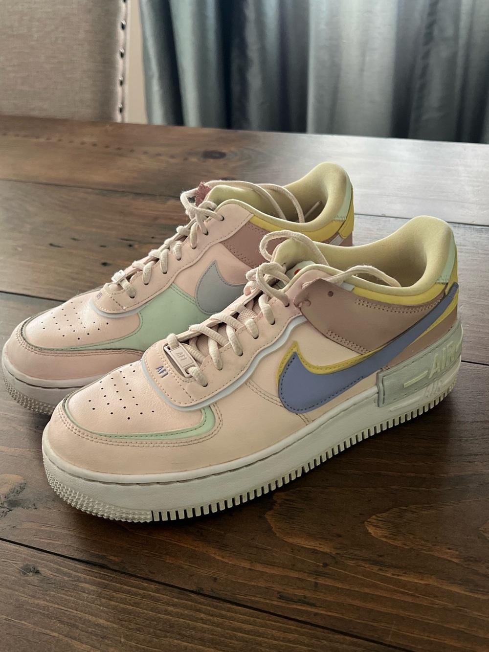 Nike Women’s Pastel Multi-Panel Air Force 1 Low Sneakers